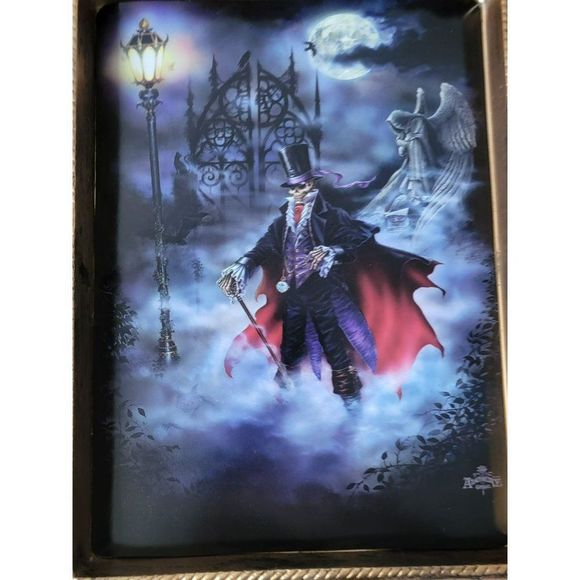 Alchemy Carta plastic photo frame skull skeleton Duke scary Halloween home decor - Picture 4 of 8